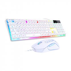 MageGee K1 wired keyboard mouse set (white)