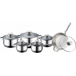 Royalty Line RL-1231: 12 Pieces Cookware Set with Glass Lid