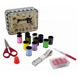 Genius Ideas Sewing Kit w/ Metal Box