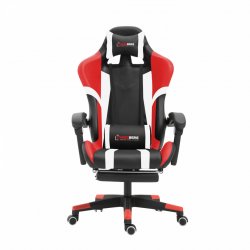 Herzberg HG-8083: Tri-color Gaming and Office Chair with Linear Accent Red