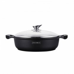 Royalty Line RL-BR26M: Marble Shallow Soup Pot 26cm