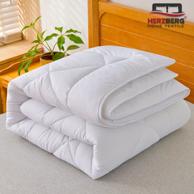 Herzberg HG-24267WD: 4-Star Quality White Duvet - 240x200cm