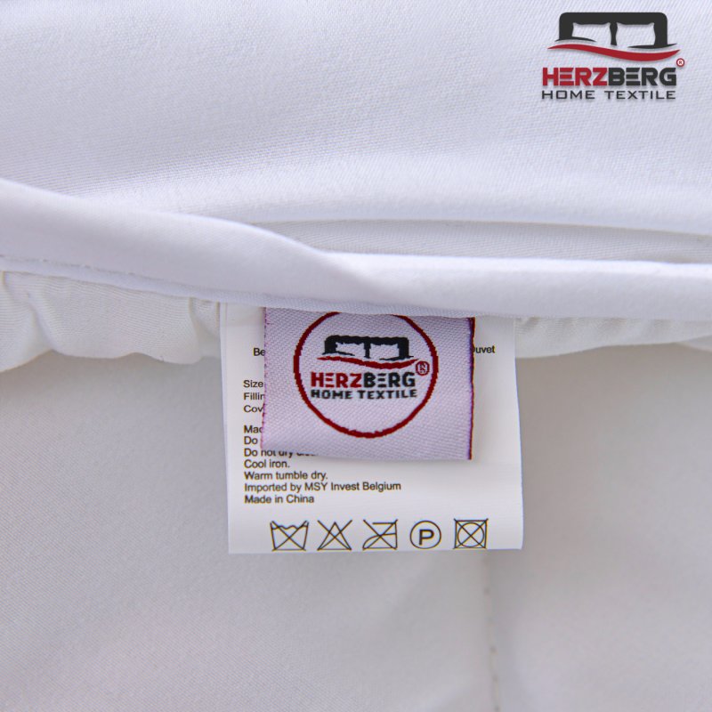 Herzberg HG-24267WD: 4-Star Quality White Duvet - 240x200cm