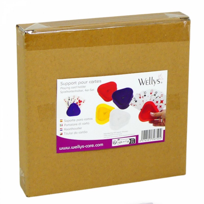 Wellys GI-179750: Set of 4 Playing Card Holders