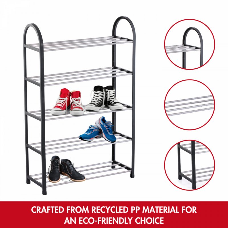 Herzberg HG-04517: 5 Tier Shoe Rack Organizer