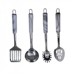 Eisenbach A0019: 4-Piece Stainless Steel Kitchen Tool Set - Marble