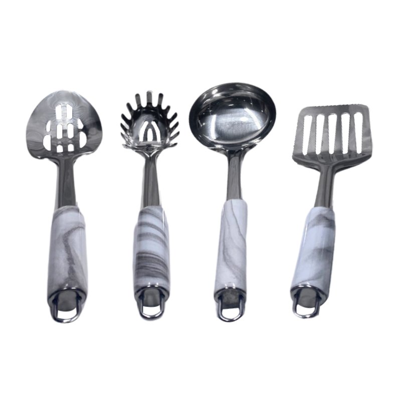 Eisenbach A0019: 4-Piece Stainless Steel Kitchen Tool Set - Marble