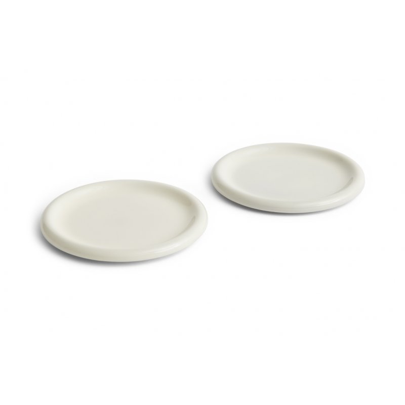 HAY - Barro Plate Ø24, set of 2 - Off-white