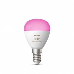 Philips Hue White&Col. Amb. E14 Luster Tropf Einzeplack 470lm.