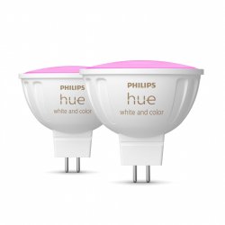 Philips Hue White& Col. Amb. MR16 LED Lampe Doppelpack 2x400lm