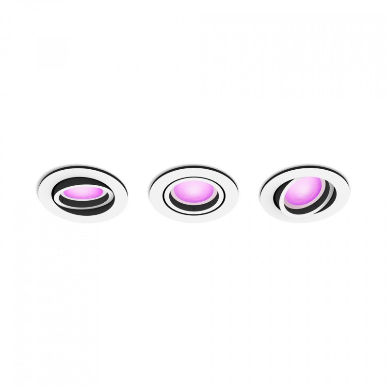 Philips Hue White and Color ambiance Pack de 3 spots à encastrer Centura