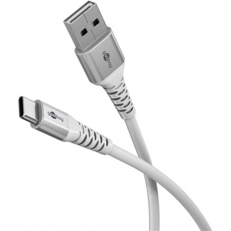 Goobay 74531 USB cable USB 2.0 2 m USB C USB A White