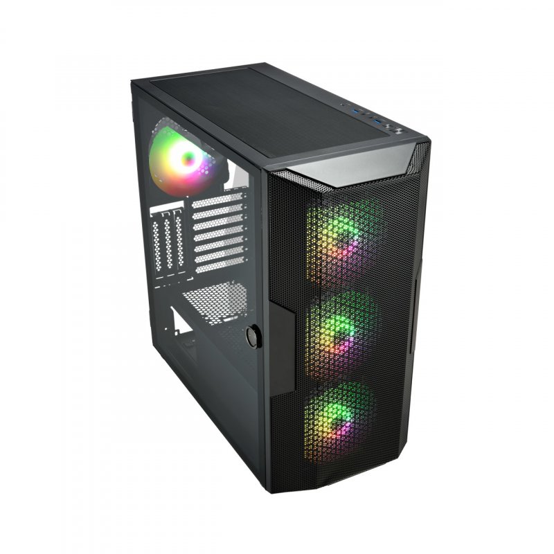 Boitier Moyen Tour ATX FSP CUT592 RGB avec panneau vitré (Noir)