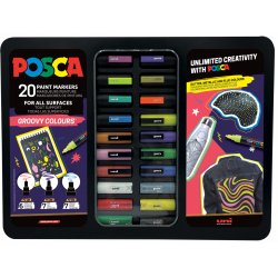 Posca - Metal Tin Groovy Colours - (401536)