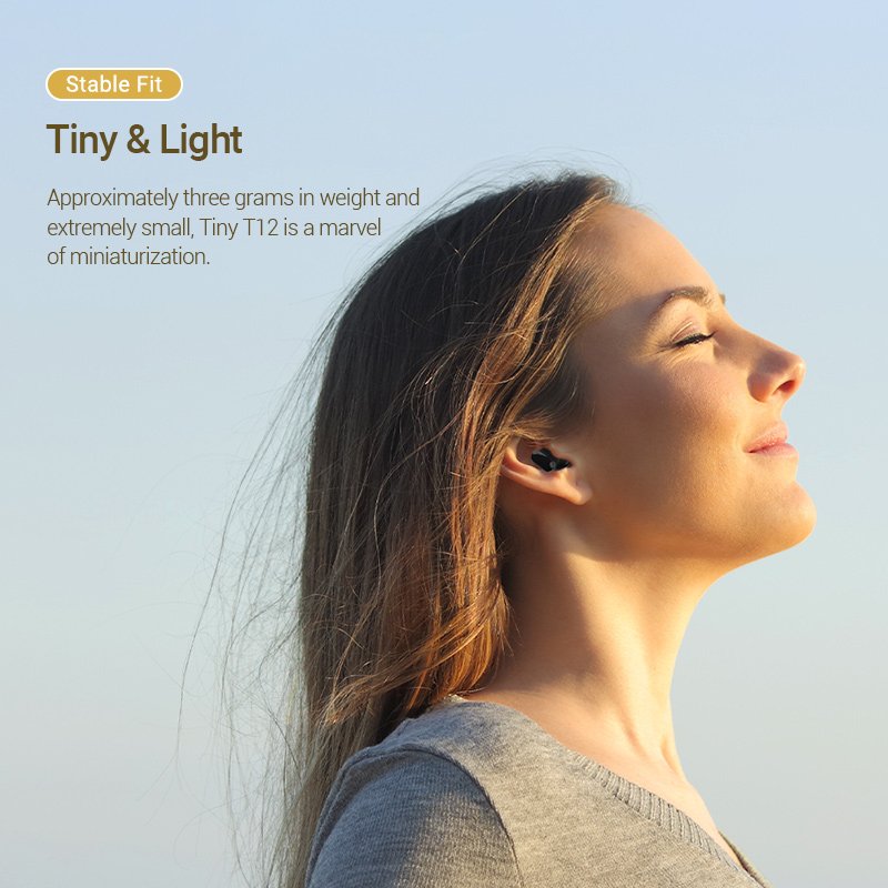 TWS Vention NBLB0 Earbuds T12 Wireless Headphones (black)