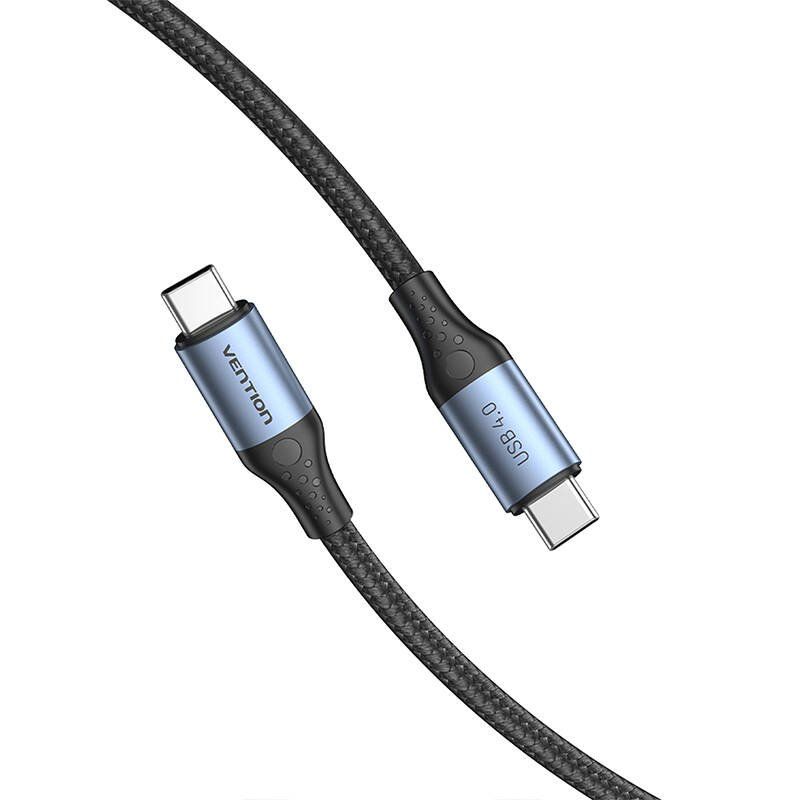 STOCK1 - USB-C to USB-C 240W Vention TAVHF USB 4.0 5A 1m 40Gbps cable (gray)