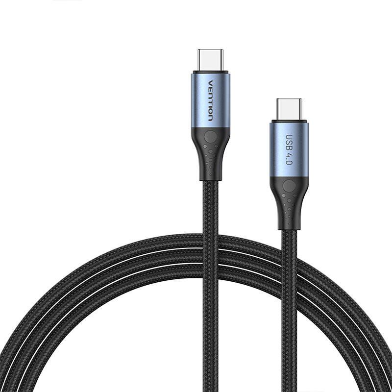 STOCK1 - USB-C to USB-C 240W Vention TAVHF USB 4.0 5A 1m 40Gbps cable (gray)