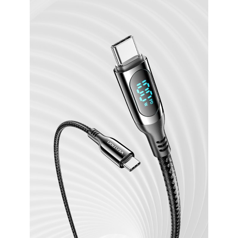 Vention TAYBAV USB 2.0 C-C 100 W 5A 1.2M USB cable (black)