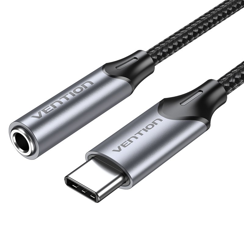 Vention BGMHA USB-C male to 3.5mm Jack 0.1M adapter (gray)