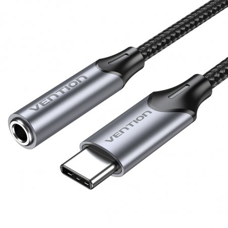 Vention BGMHA USB-C male to 3.5mm Jack 0.1M adapter (gray)