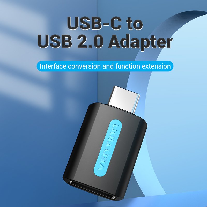 Vention USB Adapter CDTB0, USB-C male to USB 2.0 female (black)