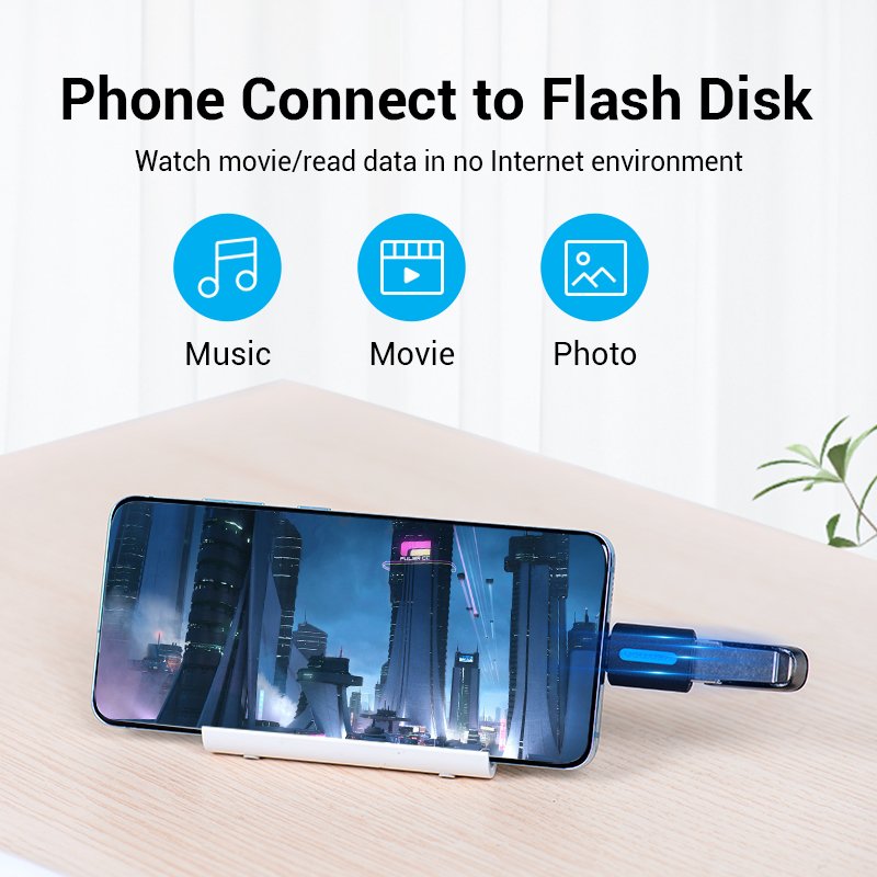 Vention CDTB0 changeur de genre de câble USB C USB A Noir