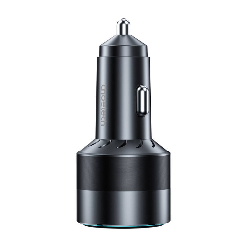 Choetech 63W Dual USB-C 45w USB-A 18w fast car charger (black)