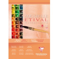 Clairefontaine - Etival Matt Watercolour Paper Pad A4 - (102536)