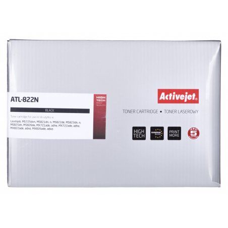Activejet ATL-822N pour imprimantes Lexmark remplacement Lexmark 58D2H00 Suprême 15000 pages noir)