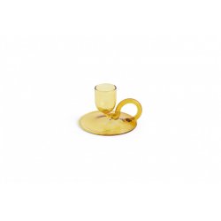 HAY - Tiny Candleholder Curved - Yellow