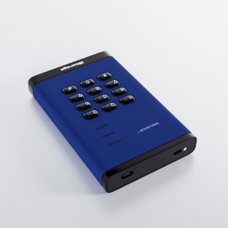 iStorage diskAshur3 SSD 256-bit 2TB - Blue