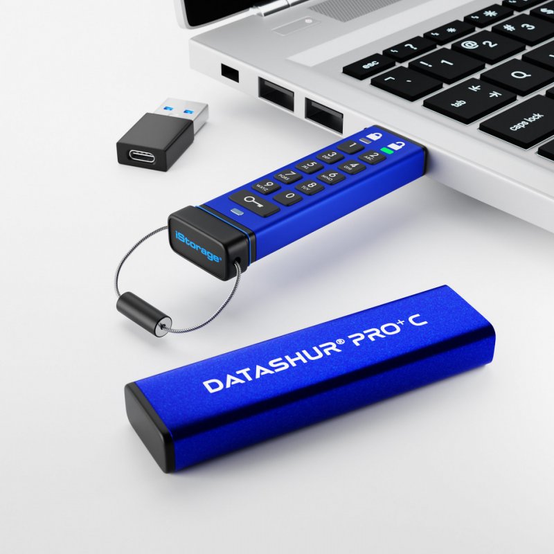 DATASHUR PRO C USB3 256-BIT IS-FL-DA3C-256-128