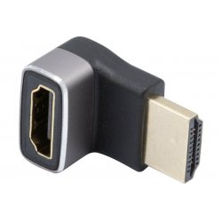 HDMI 2.1 male to female, 270 angle, metal, gold plated