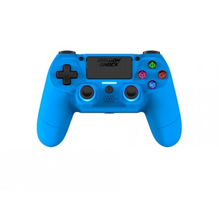 DragonShock - Manette sans fil Bluetooth MIZAR Bleue pour PS4, PC et Mobile