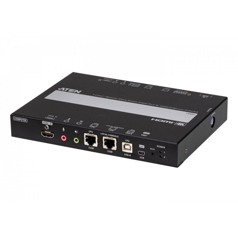 ATEN CN9850 KVM/IP 4K HDMI port unique 1-Accès local / distant partagé
