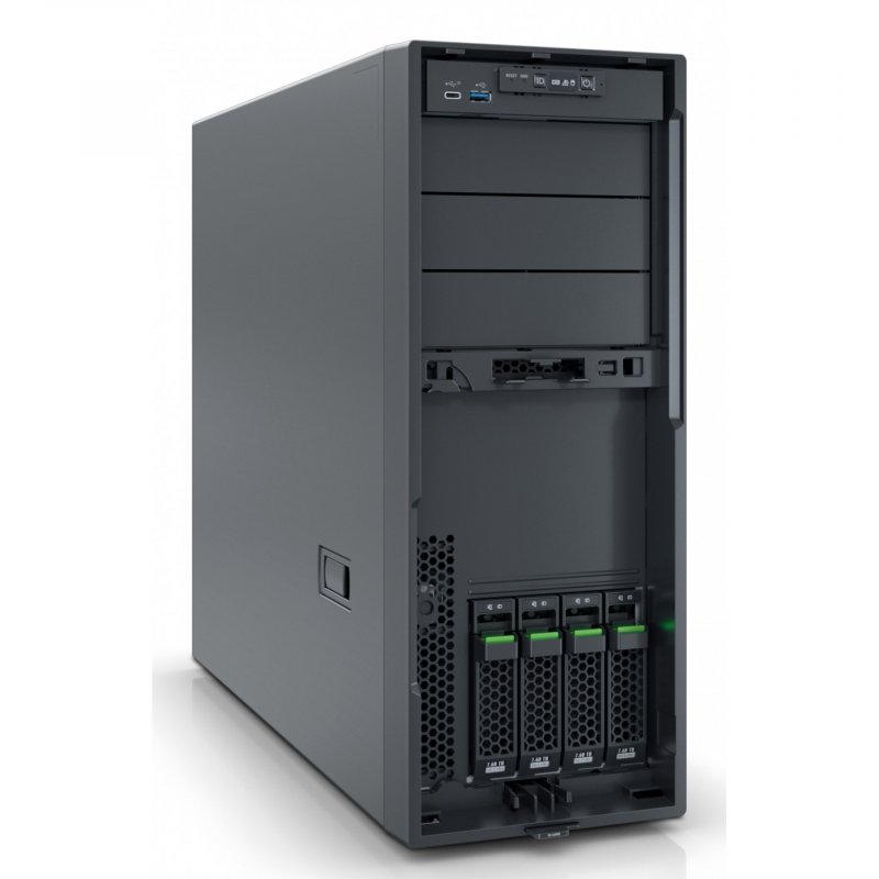 Fujitsu PRIMERGY TX1330 M6 serveur 0 Go Tower Intel Xeon E E-2488 3,2 GHz 32 Go DDR5-SDRAM 500 W