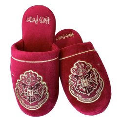 Harry Potter pantoufles Pudlard Gold on Burgundy EU 38-43