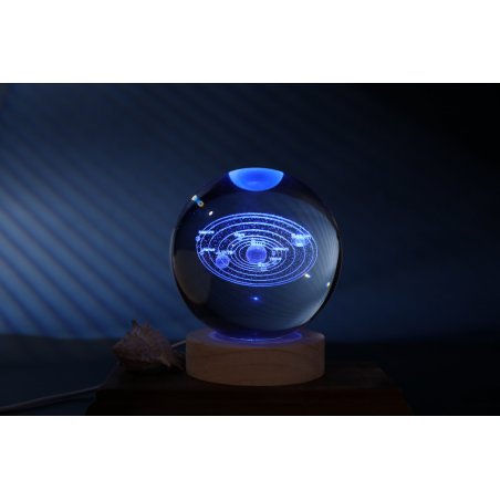 iTotal - Crystal Ball Lamp - Solar System - large