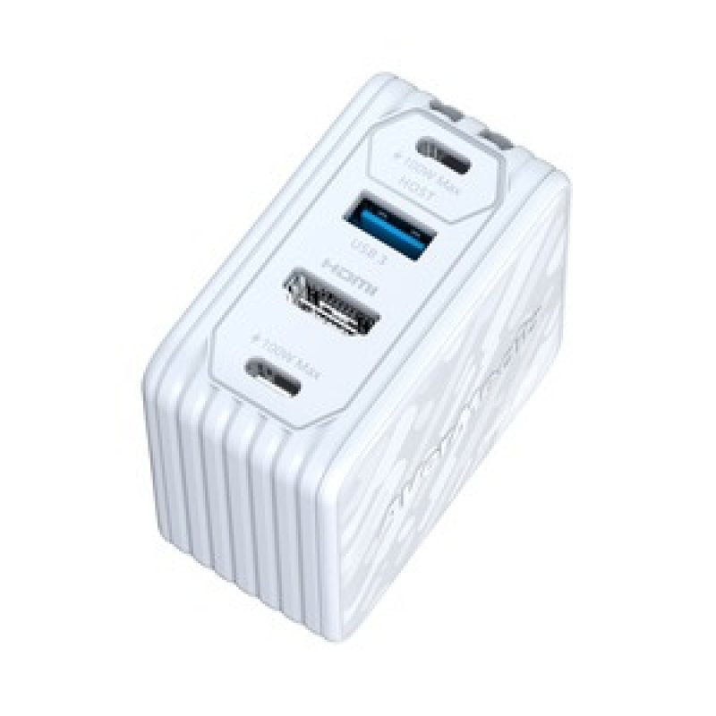 DOCK STATION CHARGEUR 100W GAN ET HDMI 4K, COREGO GC313 BLAN