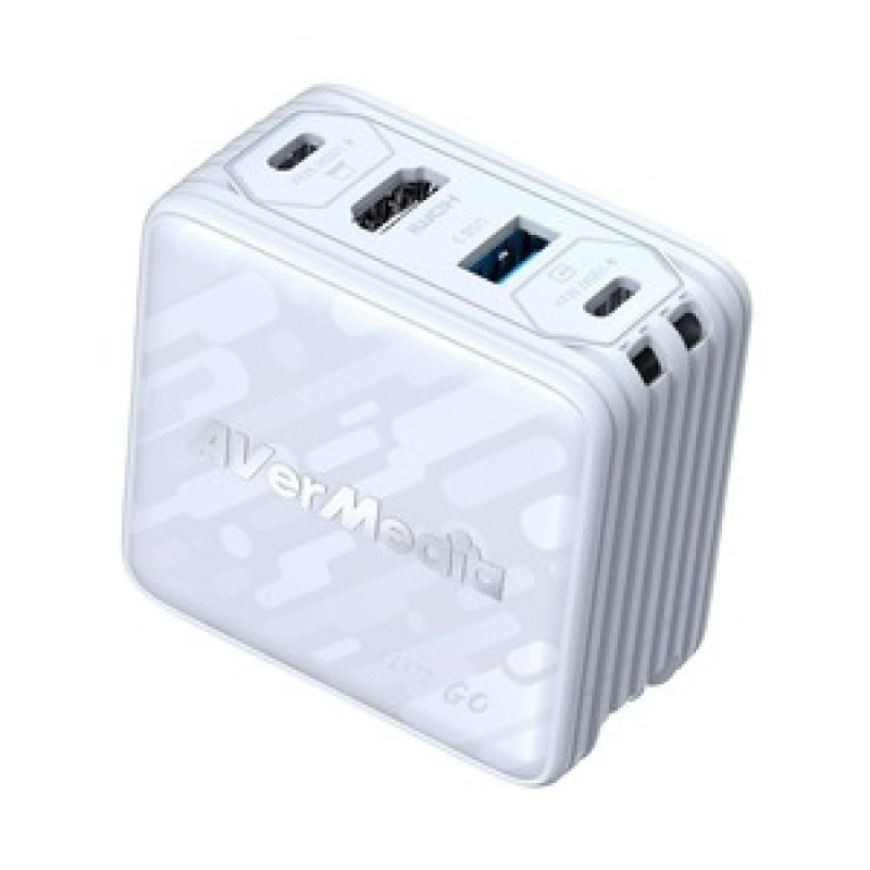 DOCK STATION 100W GAN HDMI 4K CAPTURE FHD, GC313PRO BLANC