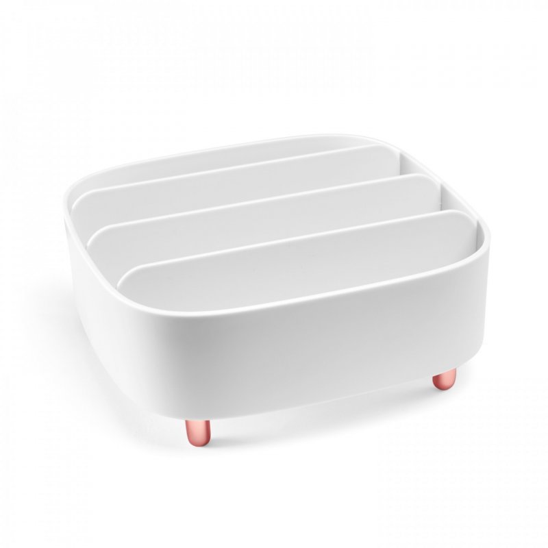 Gillian Jones - Table organizer with 4 compartments - White