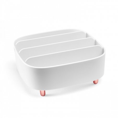 Gillian Jones - Table organizer with 4 compartments - White