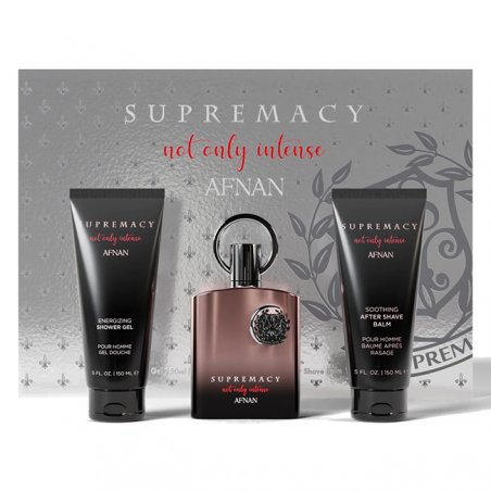 Afnan Supremacy Not Only Intense, Barbati, Eau De Parfum 100ml Gel de Dus 150ml Balsam after Shave 150ml