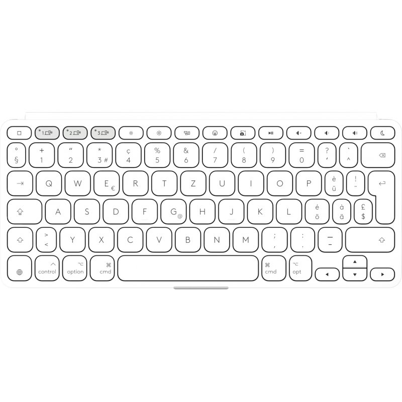 Logitech Keys-To-Go 2 keyboard Universal Bluetooth QWERTZ Swiss White