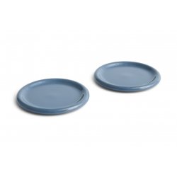 HAY - Barro Plate Ø24, set of 2 - Dark blue