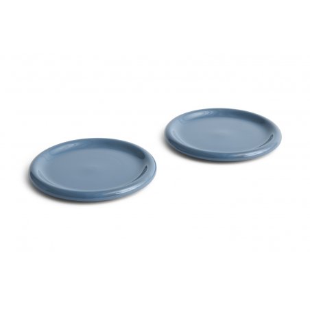 HAY - Barro Plate Ø24, set of 2 - Dark blue