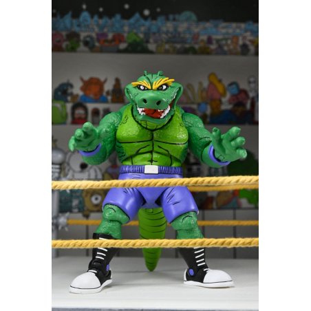 Tortues Ninja (Archie Comics) figurine Stump Wrestling Leatherhead 18 cm