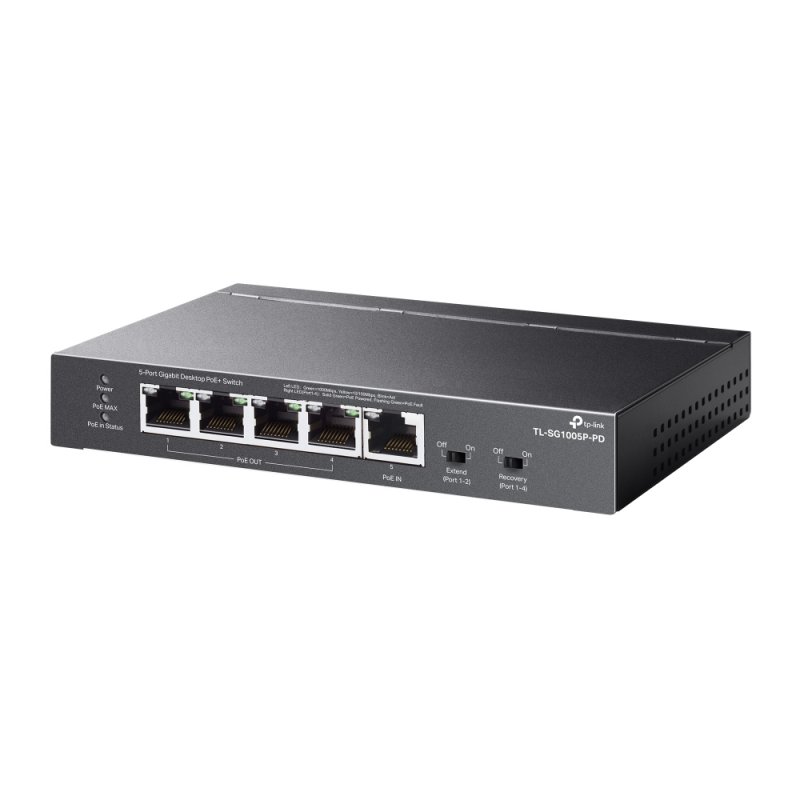 TP-Link TL-SG1005P-PD commutateur réseau Gigabit Ethernet (10/100/1000) Connexion Ethernet, supportant l'alimentation