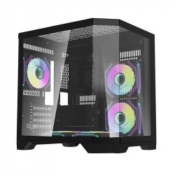 Darflash FT350 computer case 5 aRGB fans (black)