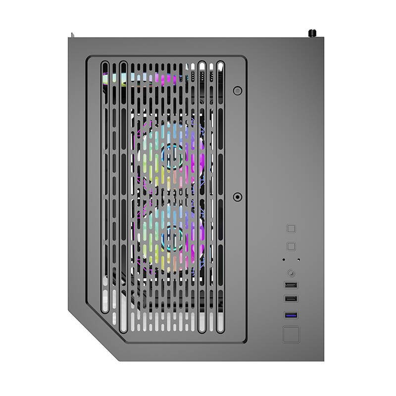 Darflash FT350 computer case 5 aRGB fans (black)